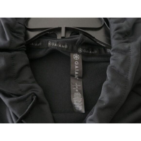 Gaiam Men's Lotus OB Drawstring Pockets Hoodie Black L - Picture 9 of 9